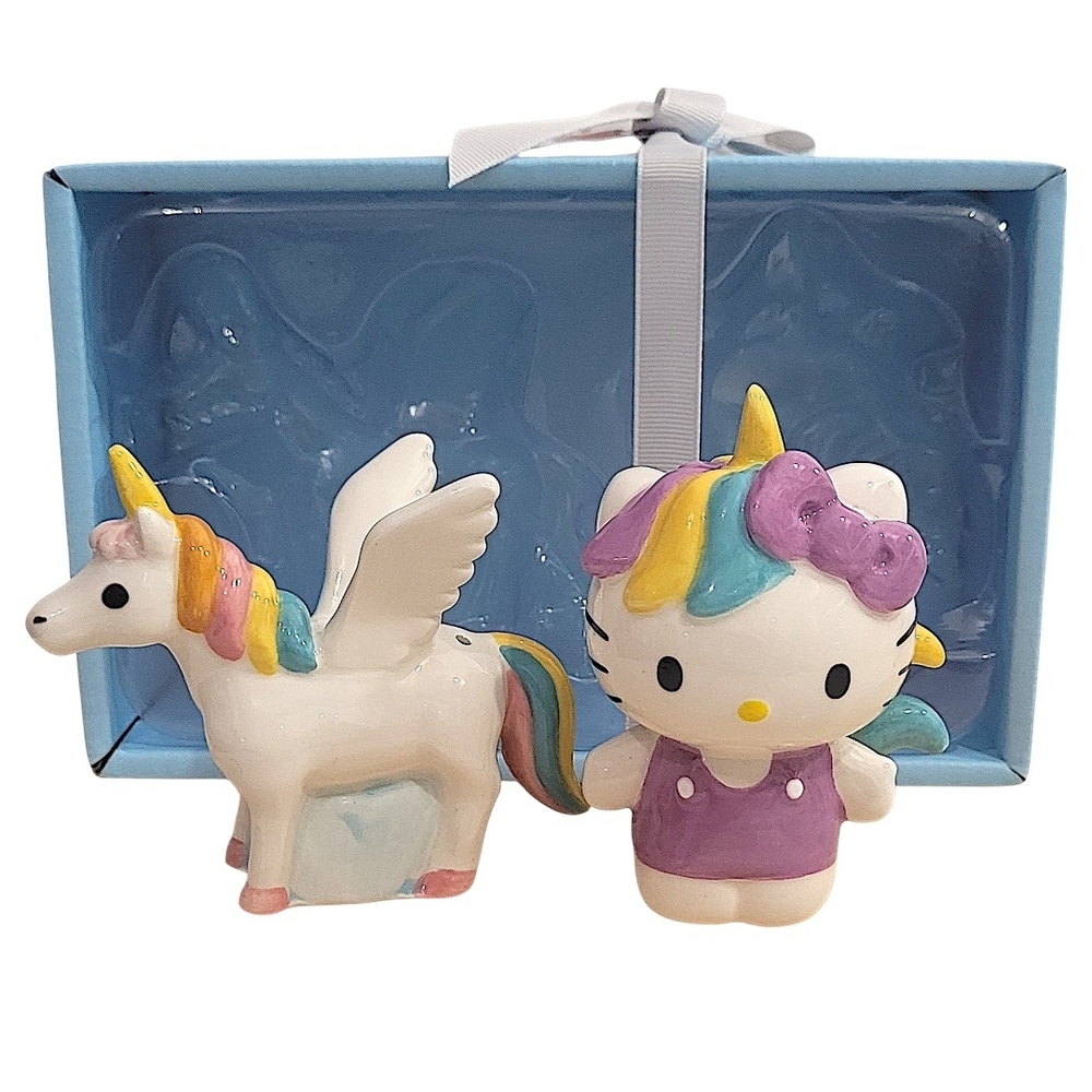 Hello Kitty Salt Pepper Shaker Set Unicorn